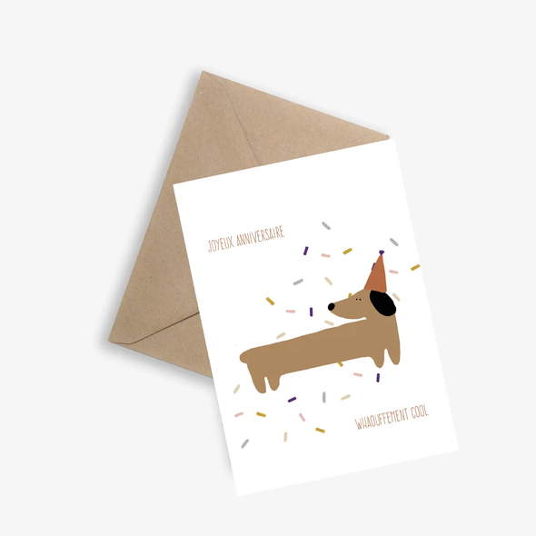Carte Joyeux Anniversaire Whaouffement Cool