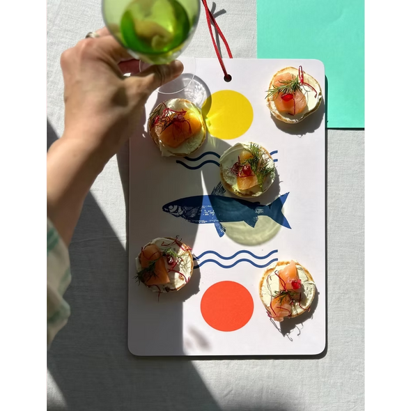 Planchette apéro Féra pop coloré en bois