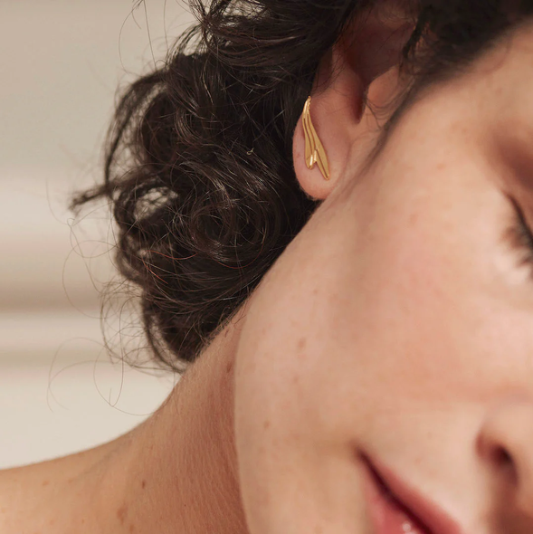 Boucles d'oreilles climbers asymétriques Calice