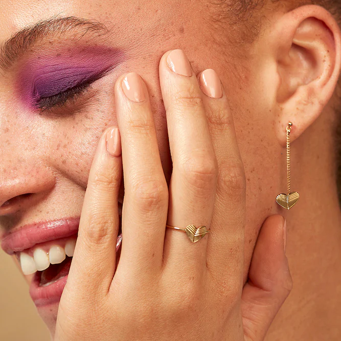 Boucles d'oreilles pendantes Coeur