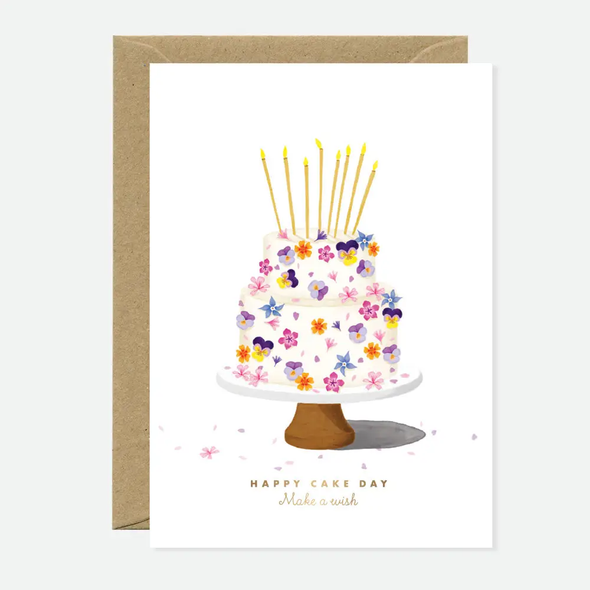 Carte Enveloppe Gâteau de fleurs