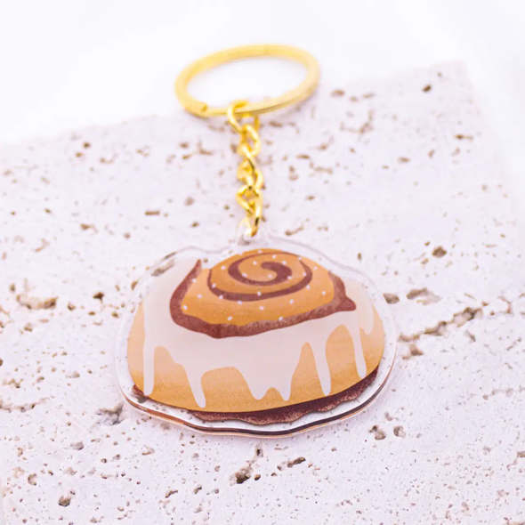 Porte-clés roulé à la cannelle