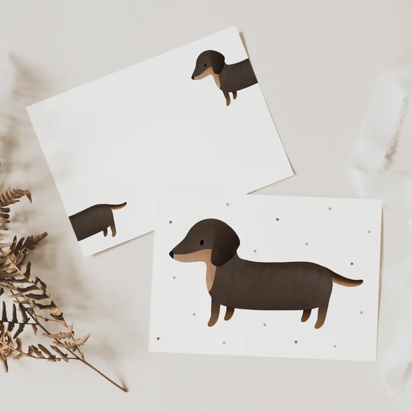 Carte postale Teckel