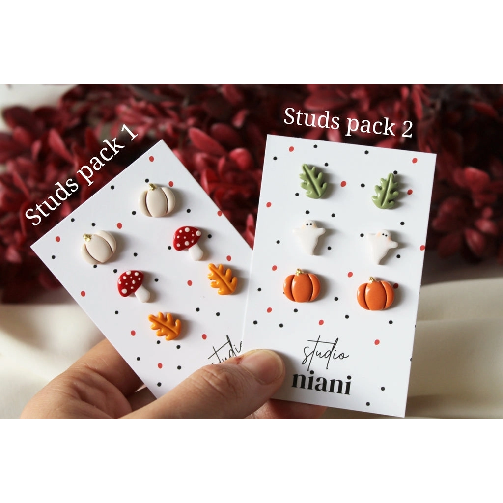 Trio clous d'oreilles automne