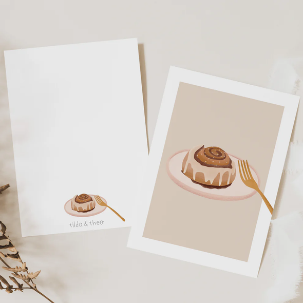 Carte postale Roulé à la cannelle