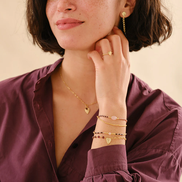 Bracelet Apaisant en Quartz Rose