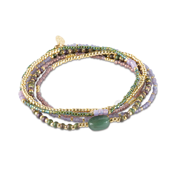 Bracelet Experience Aventurine / Quartz Rose