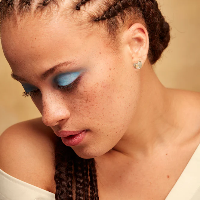 Petites puces striées Coeur