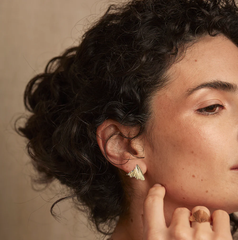 Boucles d'oreilles puces Fold