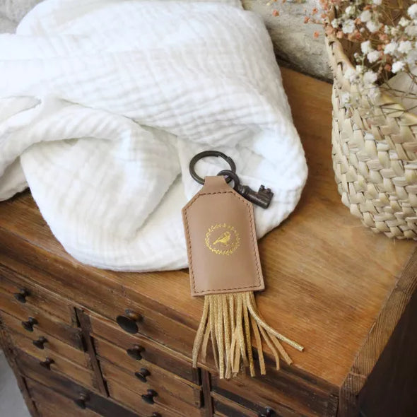 Porte-clés Pompon Moka