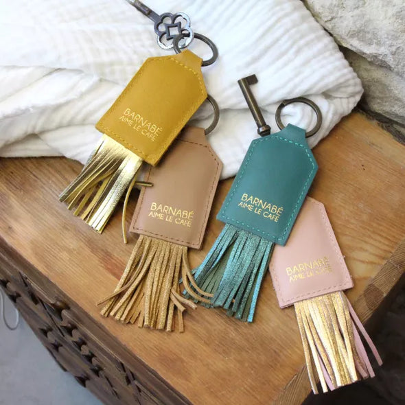Porte-clés Pompon Moka