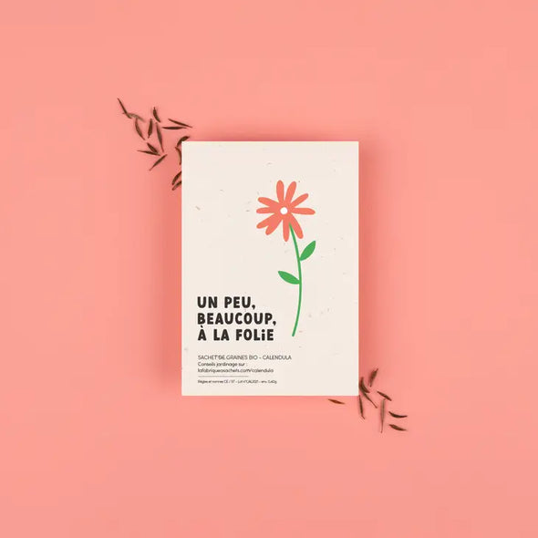 Sachet de graines - Un peu, beaucoup, à la folie