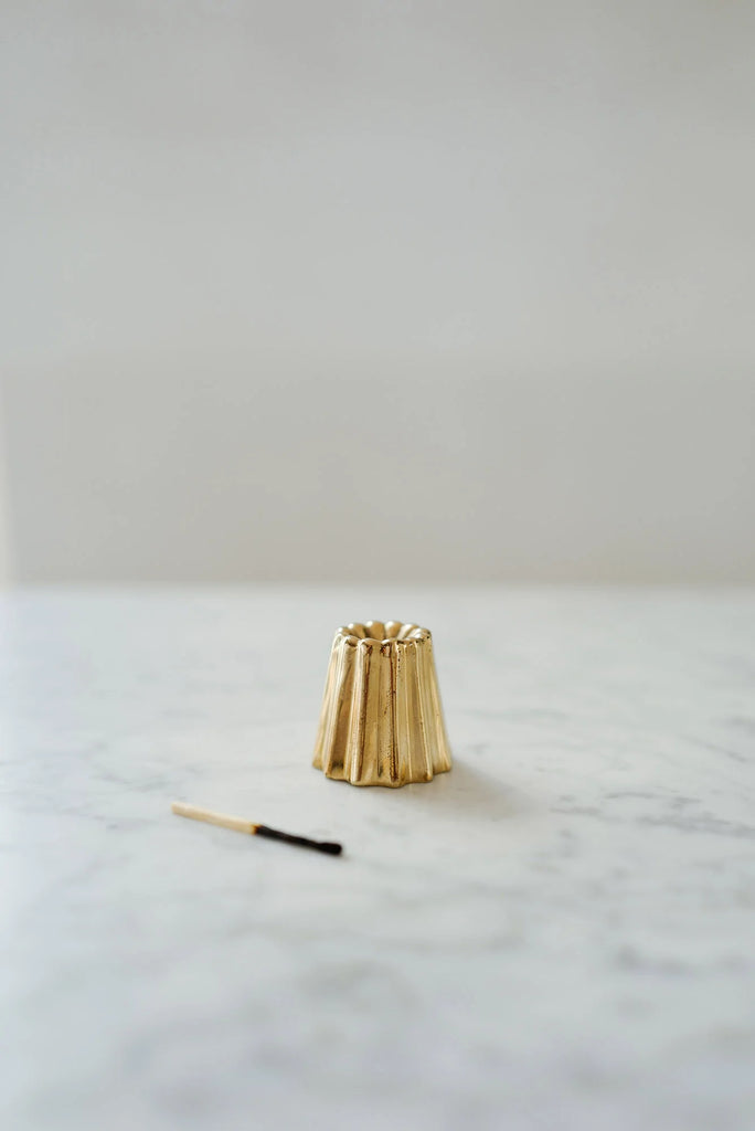 Bougeoir bronze brillant