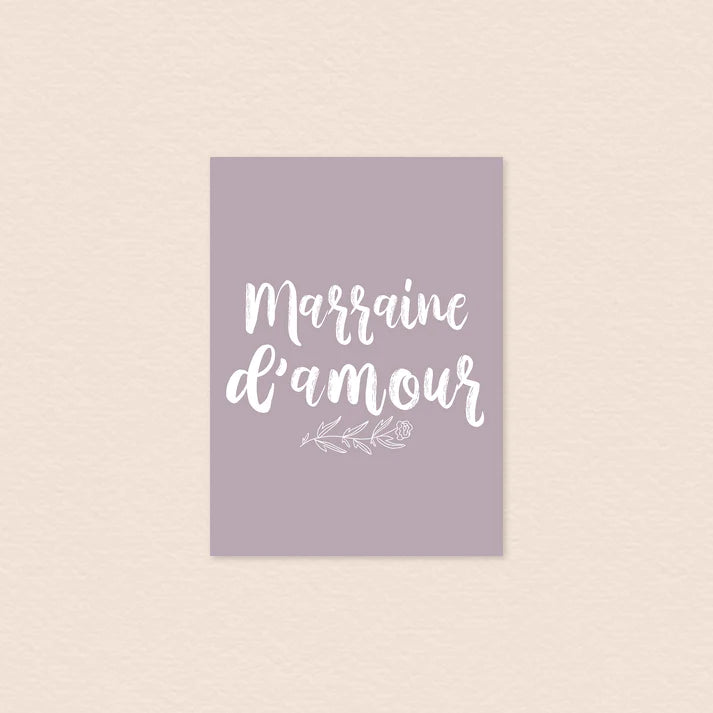 Carte postale Marraine d'amour