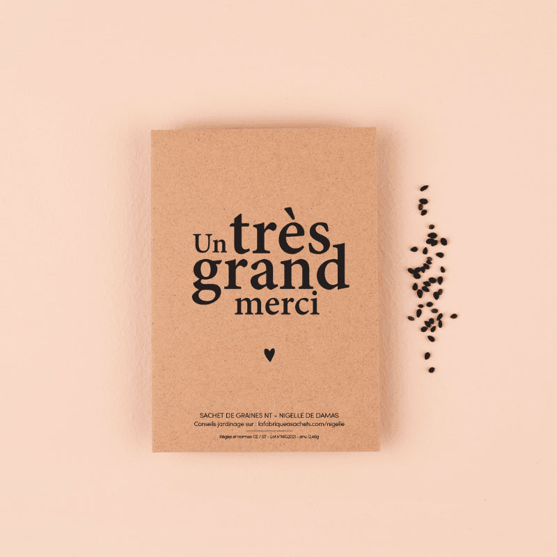 Sachet de graines - Un très grand merci