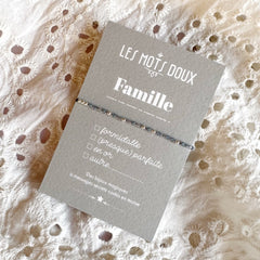 Bracelet morse "Famille" à cocher