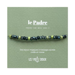 Bracelet homme code morse "le Padre"
