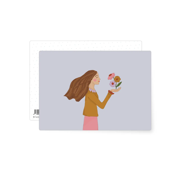 Carte postale Baiser de fleurs