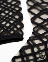 Chaussettes transparentes Broocklyn Bridge Black