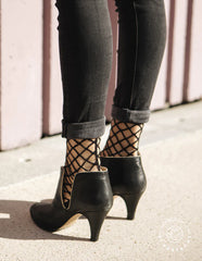 Chaussettes transparentes Broocklyn Bridge Black