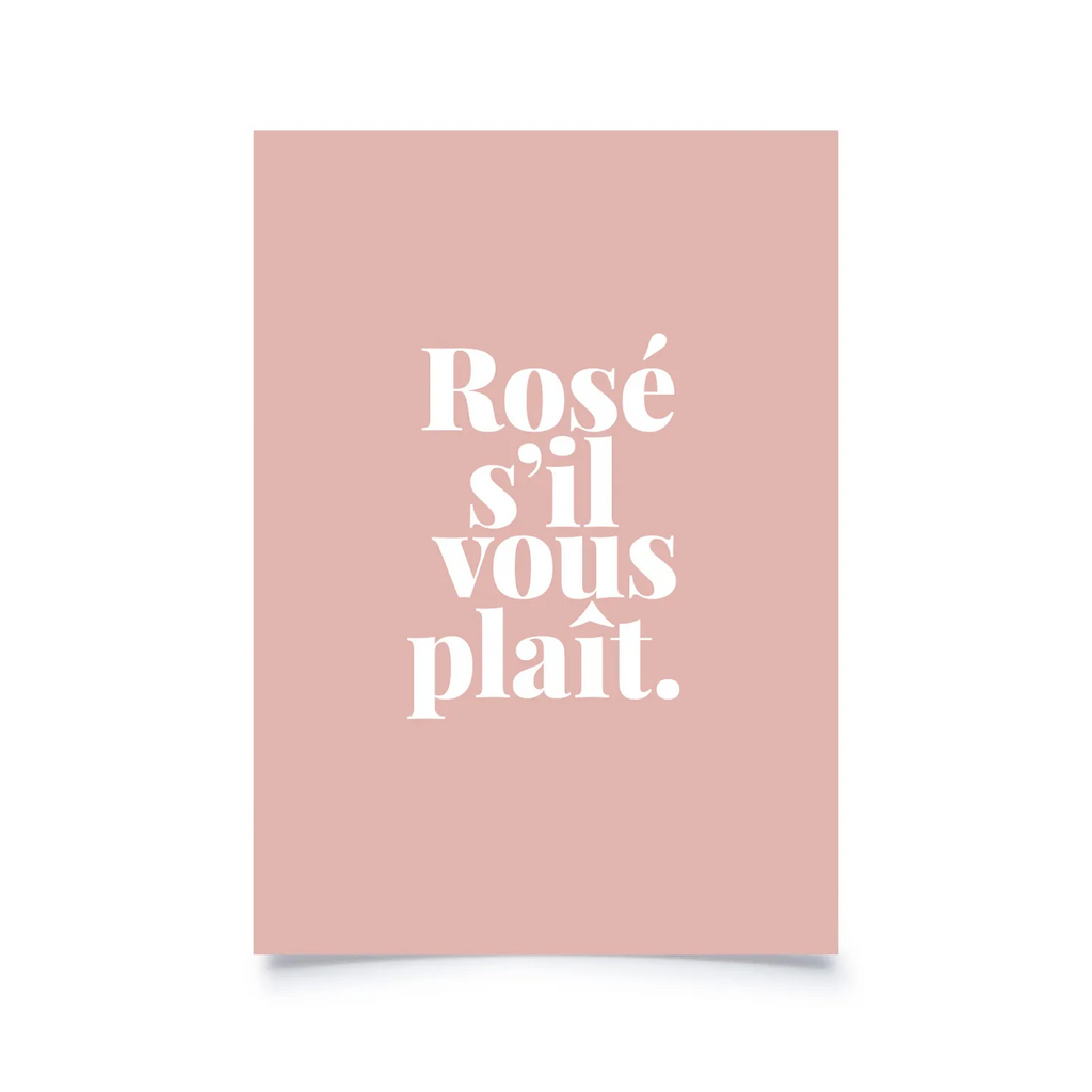 Carte Rosé s'il vous plaît.