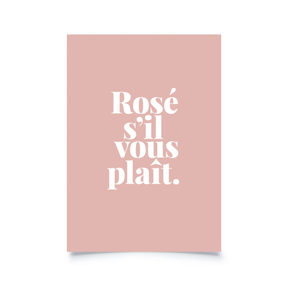 Carte Rosé s'il vous plaît.
