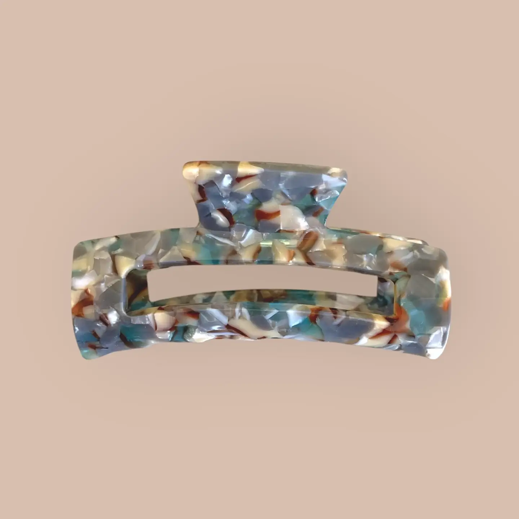 Pince croco rectangulaire Multi blue
