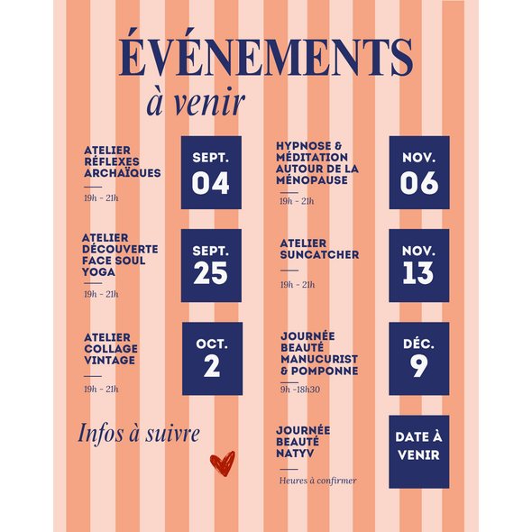 Événements à venir