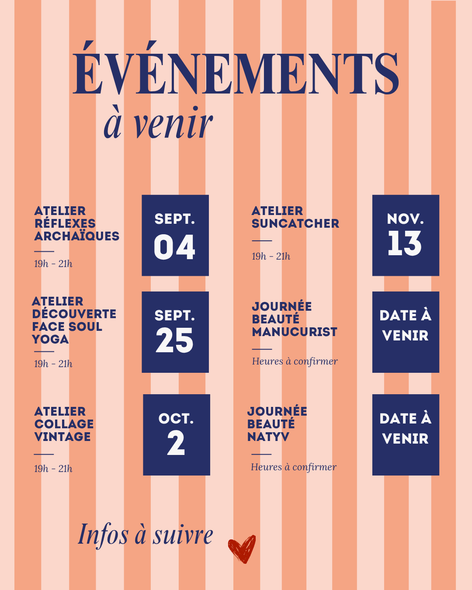 Événements à venir