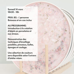 Atelier "Emaillage sur porcelaine" - COMPLET