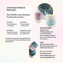Atelier "Emaillage sur porcelaine" - COMPLET