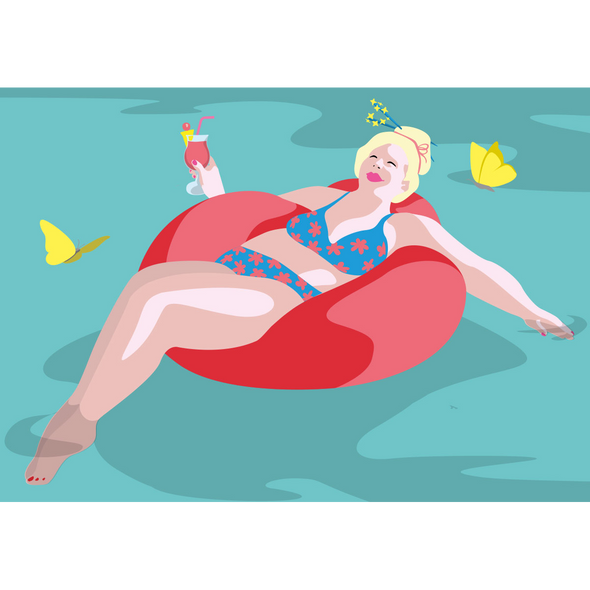 Carte postale Bonheur