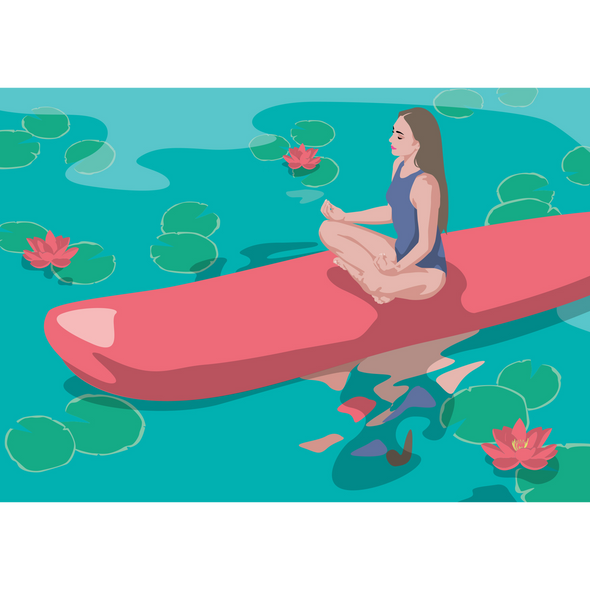 Carte postale Paddle