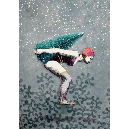 Carte postale Saut de Noël