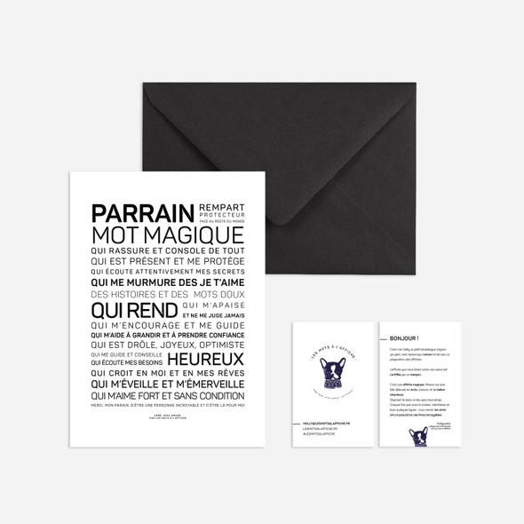 Carte - mini affiche Parrain