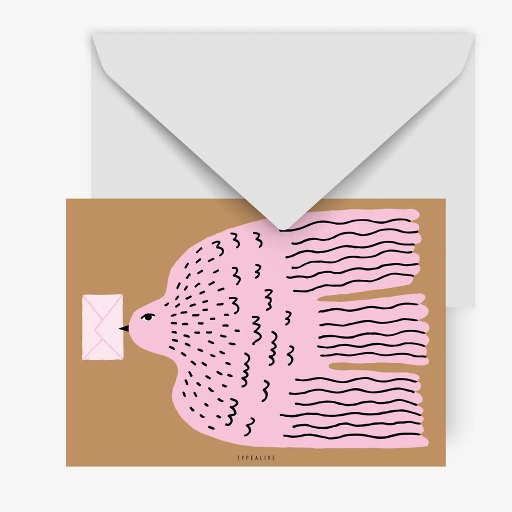 Carte postale - Oiseau lettre