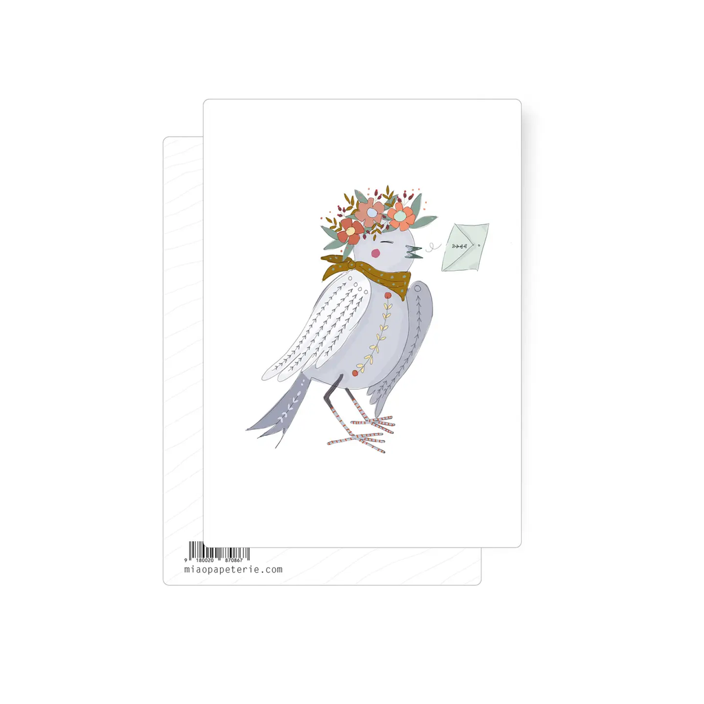 Carte postale Pigeon voyageur