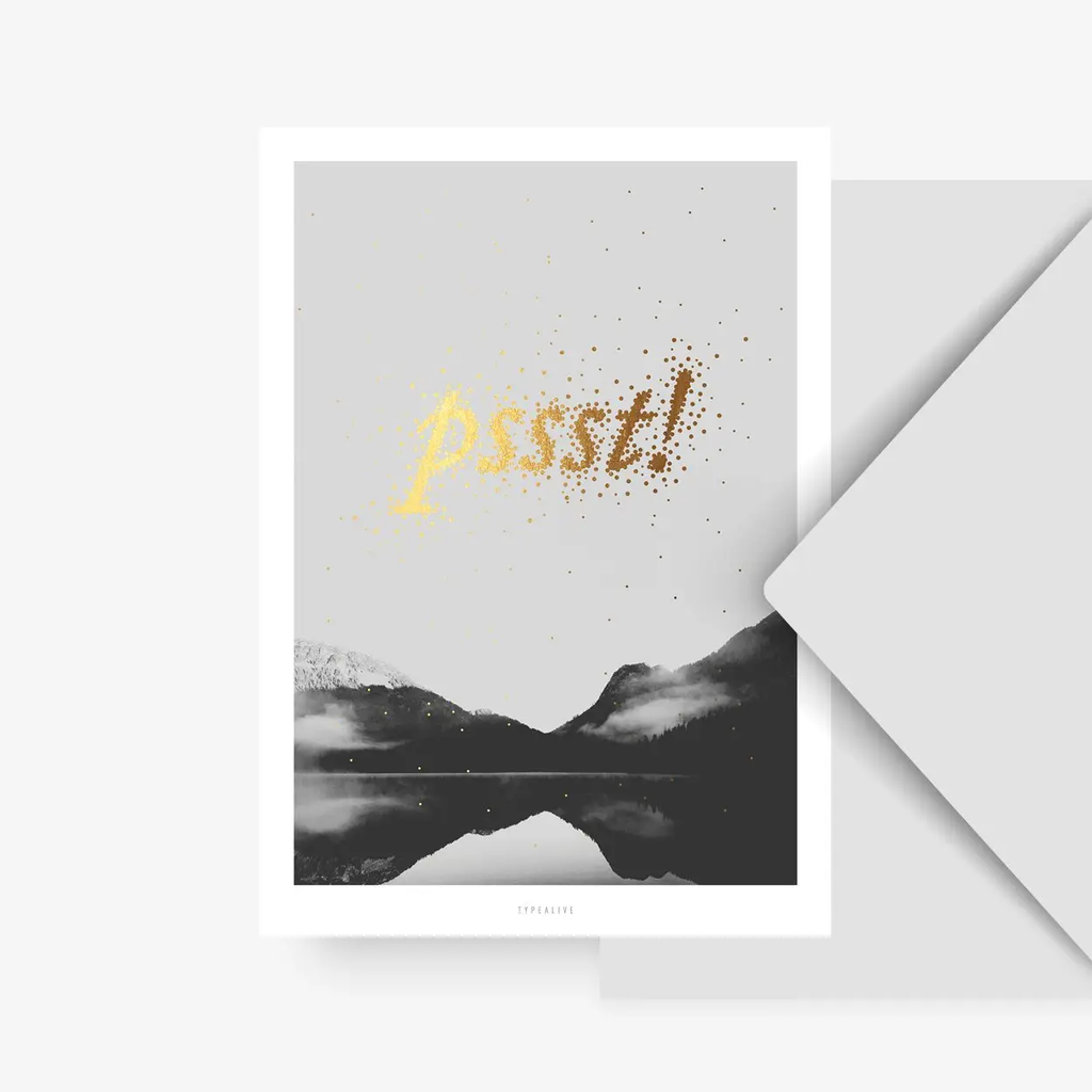 Carte postale - Pssst !