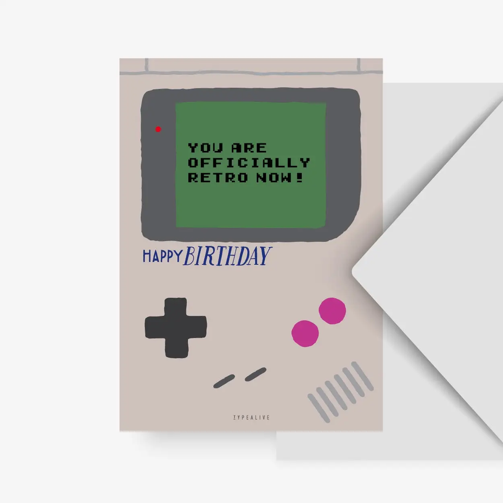 Carte postale - You are officially retro now !