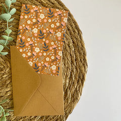 Carte Fleurs - Orange