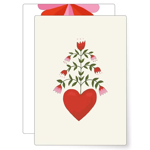 Carte postale "Coeur de Fleurs"