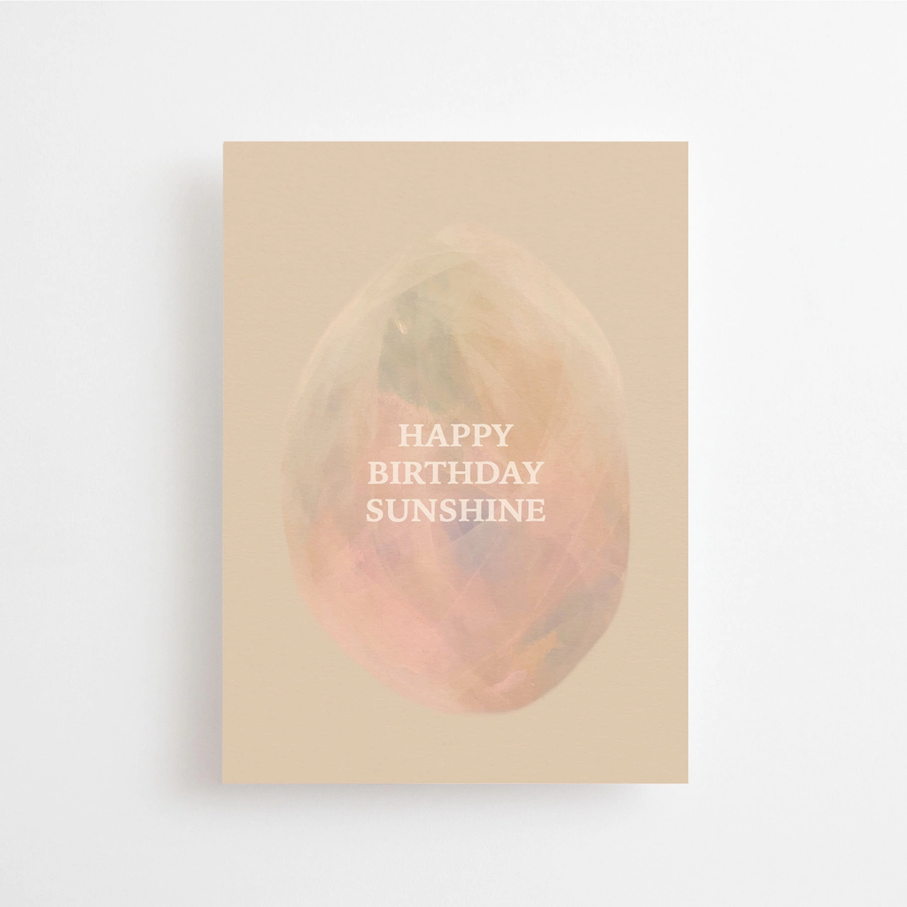 Carte postale Happy birthday Sunshine