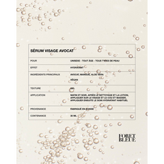 Sérum visage avocat