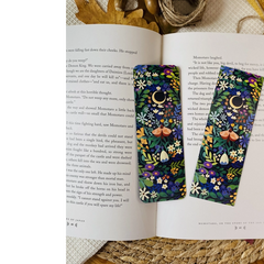 Marque-pages fleurs papillons