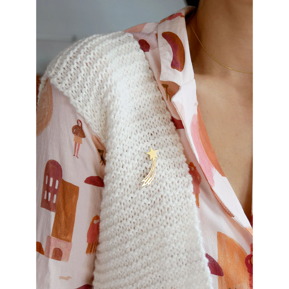 Broche étoile filante