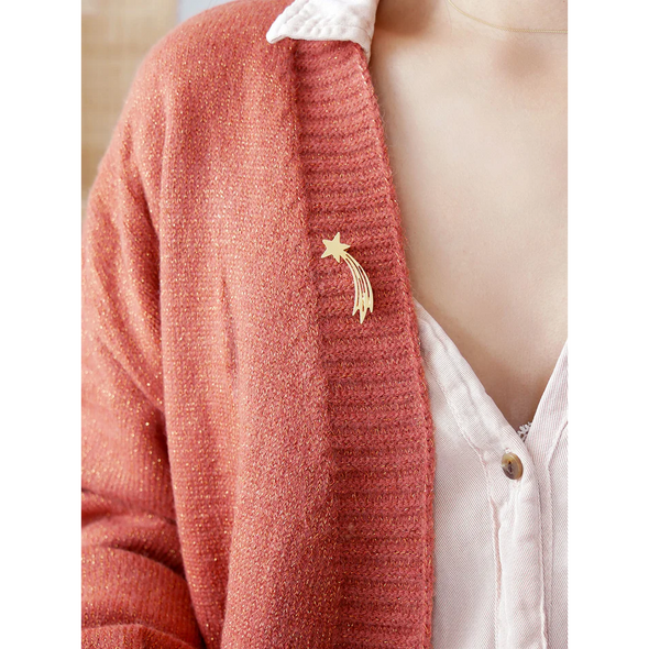 Broche étoile filante