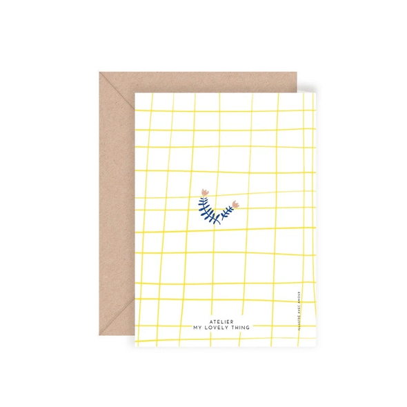 Carte double Joyeux anniversaire fleuri