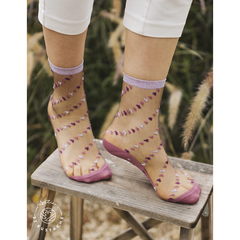 Chaussettes transparentes Telhas Pink