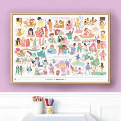 Poster à stickers - Les Super-Pouvoirs