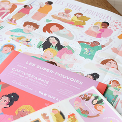 Poster à stickers - Les Super-Pouvoirs
